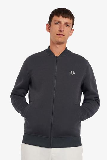 Fred Perry Bomber Neck Miesten Puserot Mustat | FI 1488PJJQ